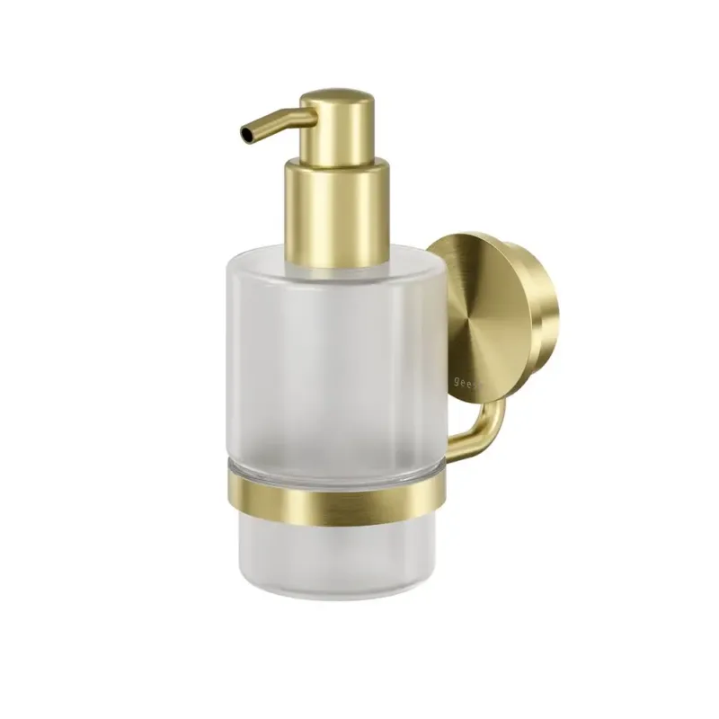 Superprijs Geesa Opal zeepdispenser 200ml goud geborsteld