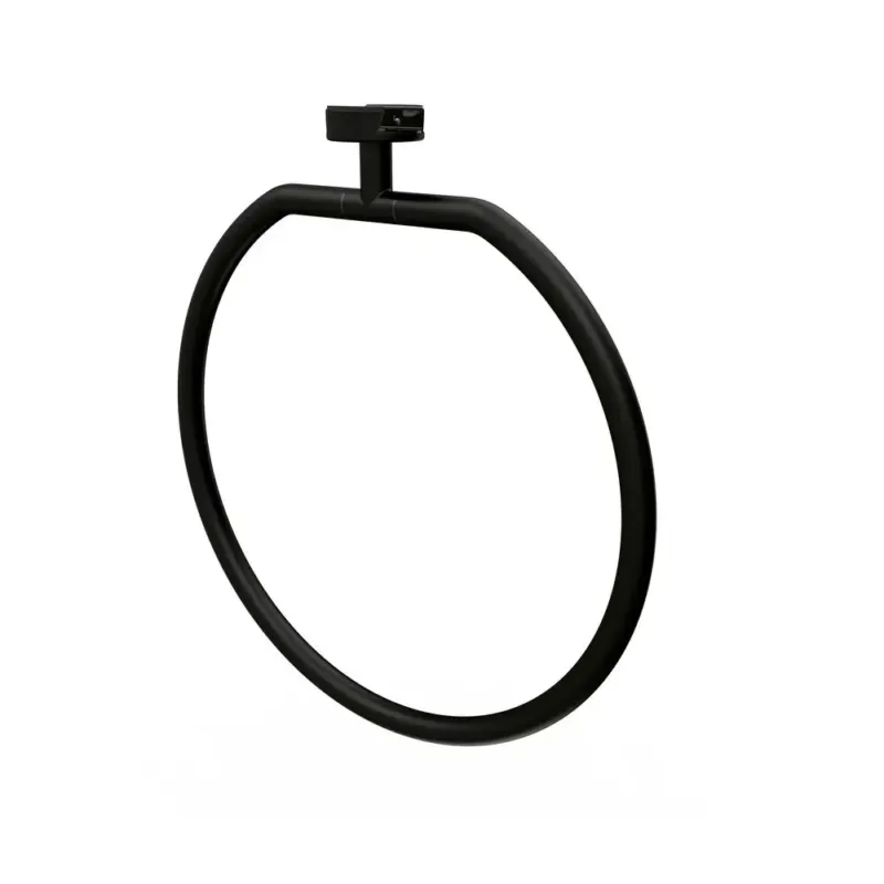 Geesa Leev handdoekring zwart Voordeelprijs
