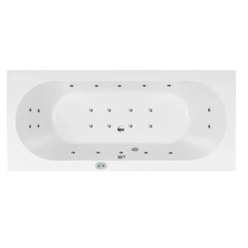Lambini Designs Round Bubbelbad Silent 170x75cm 10+4+2 hydro en 8 aero jets + kleurenlamp Speciale Aanbieding