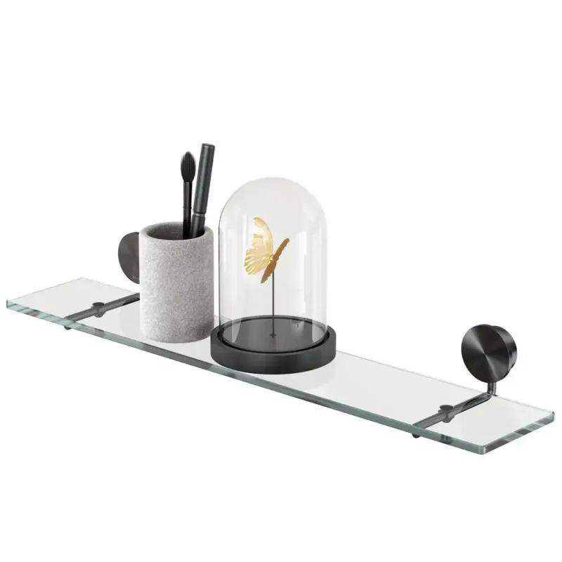 Geesa Opal planchet 60cm zwart metaal geborsteld Op = Op
