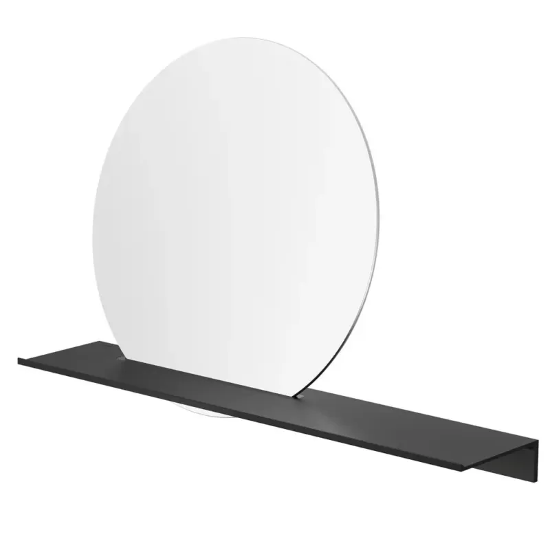 Geesa Leev planchet 60cm met spiegel zwart Direct Verzonden