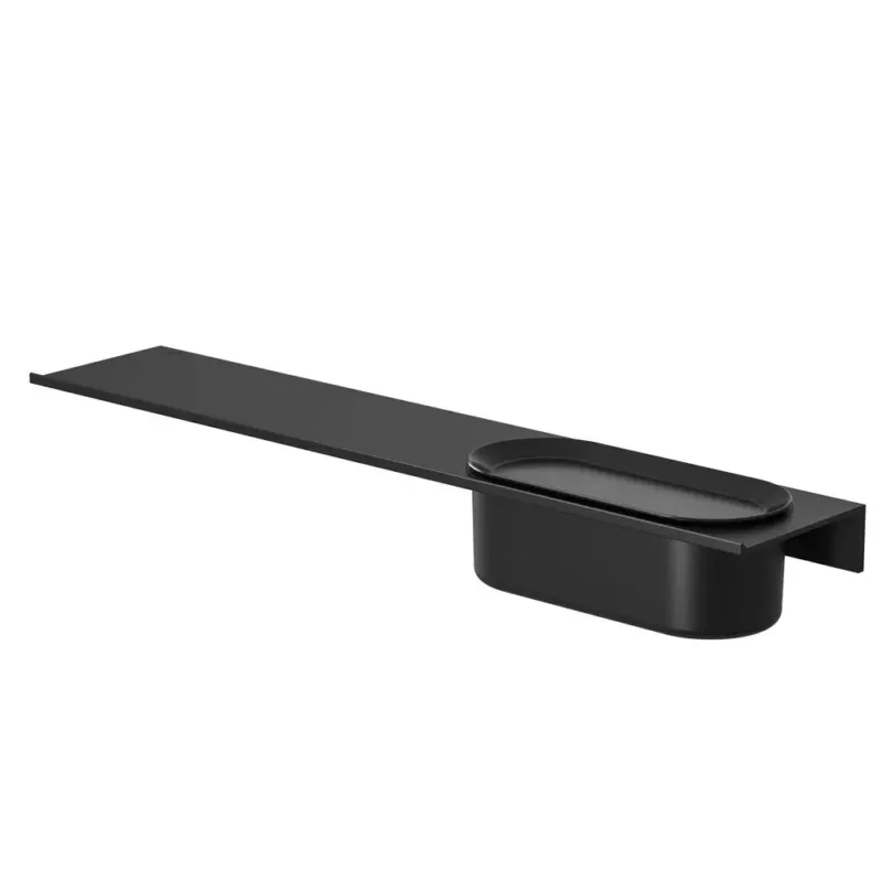 Voordeelprijs Geesa Leev planchet 60cm met douchemand 23 cm zwart