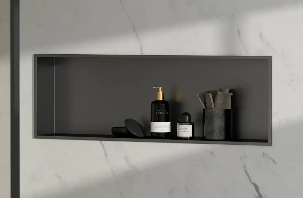 Polysan Inserta inbouwnis 81x27cm antraciet Beperkt Aanbod