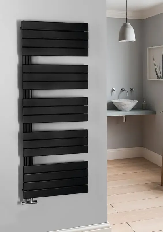 Aqualine Mili radiator mat zwart 60x151cm 775W Favoriet