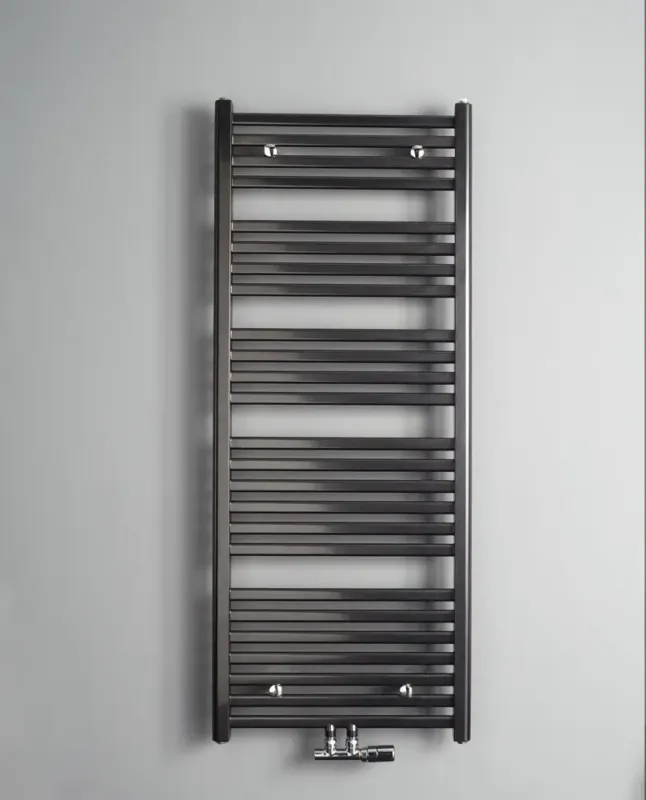Beperkt Aanbod Instamat Calda handdoekradiator 126.4x60cm antraciet metallic 727W