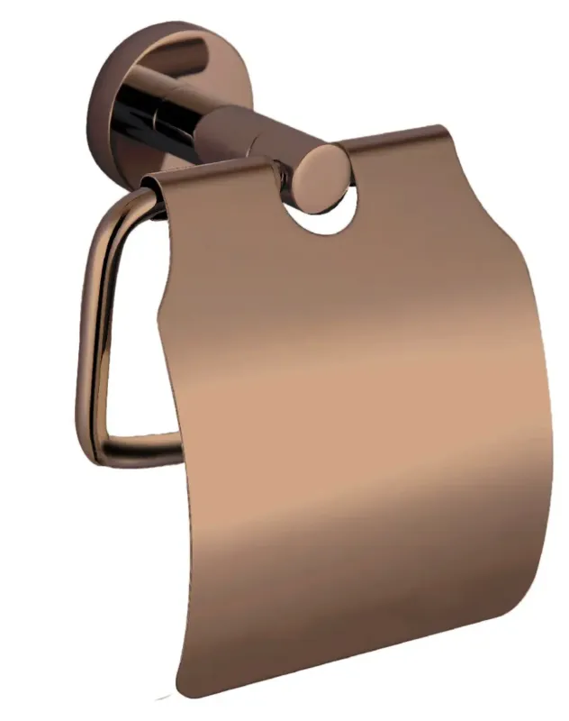 Best Design Dijon wc-rolhouder met klep sunny bronze - brons Laatste Versie