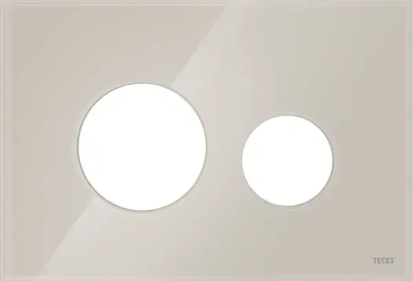 TECE Loop Modulair drukplaat lichtbeige met toetsen wit Gratis Retour