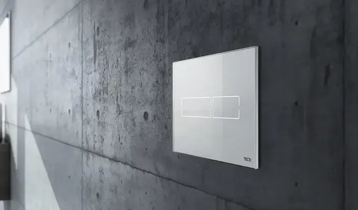 TECE Lux mini elektronische drukplaat van glas wit Laatste Versie