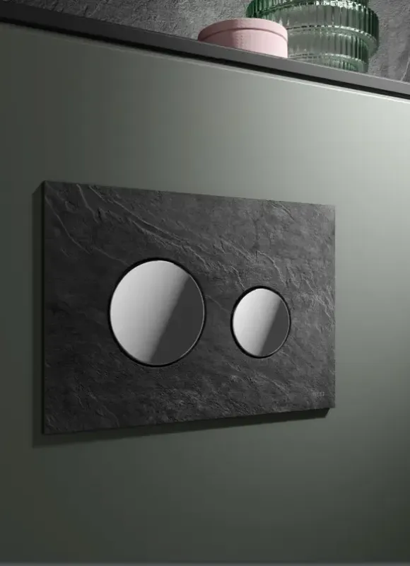 Alleen Vandaag TECE Loop Modulair drukplaat leisteen met toetsen glans chroom