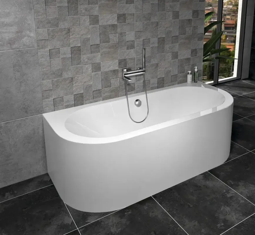 Exclusieve Aanbieding Polysan Monolith ligbad 170x75x60cm wit