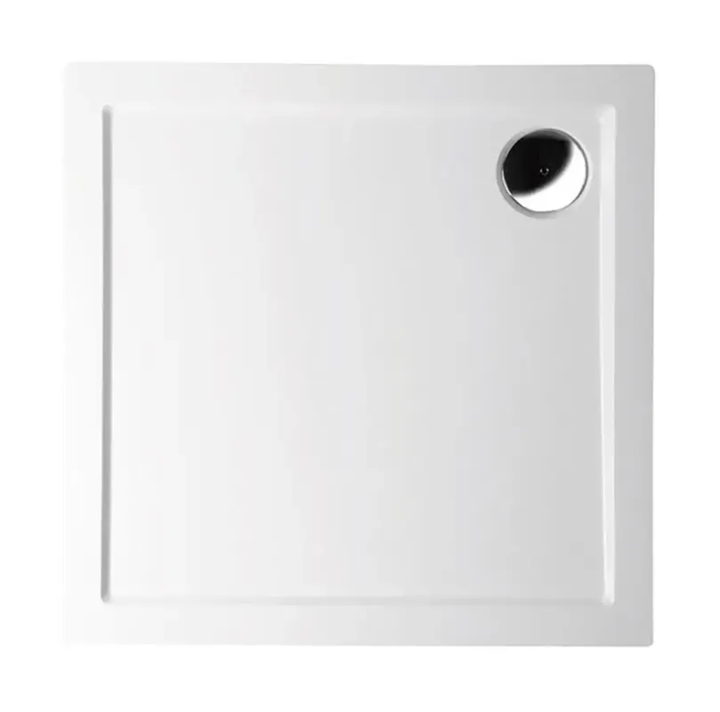 Actieprijs Polysan Aura vierkante douchebak 80x80x4cm wit