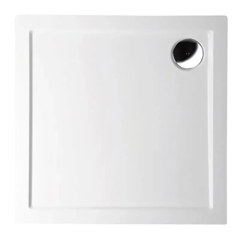 Gratis Retour Polysan Aura vierkante douchebak 90x90x3cm wit
