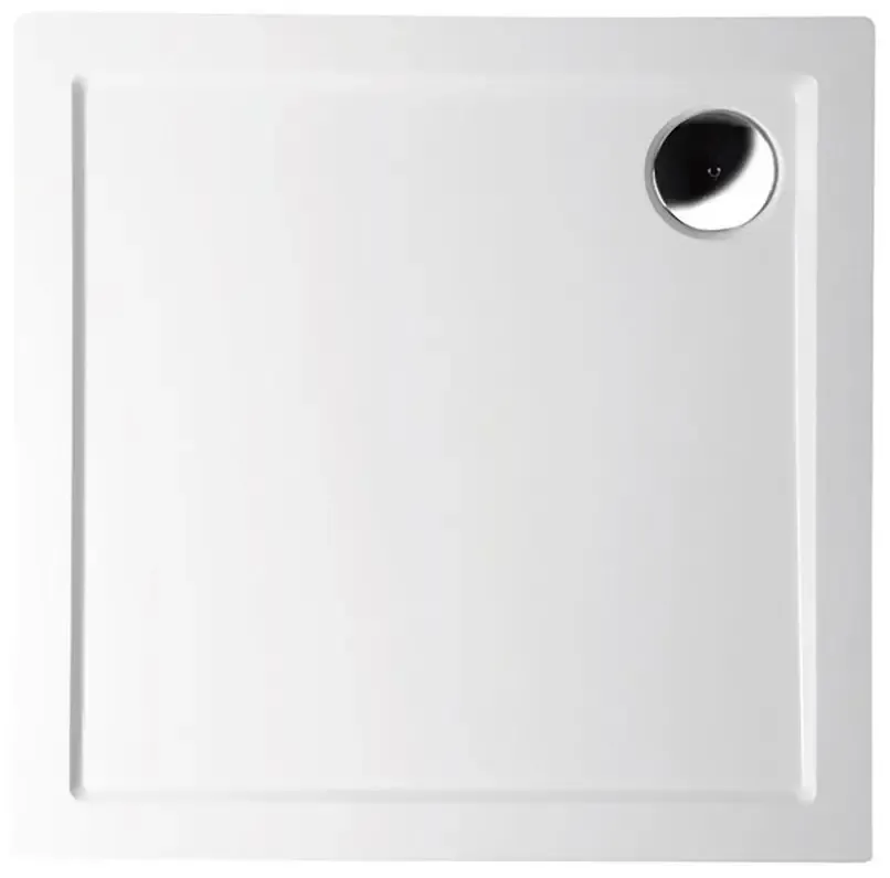 Polysan Aura vierkante douchebak 100x100x4cm wit Tijdelijk Beschikbaar