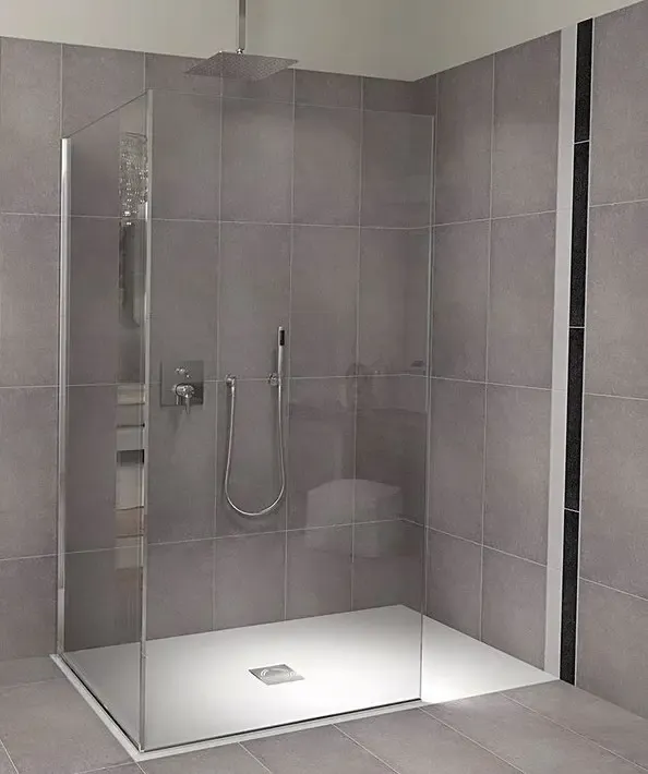 Hoge Kwaliteit Polysan Flexia rechthoekige douchebak 150x80cm wit mat
