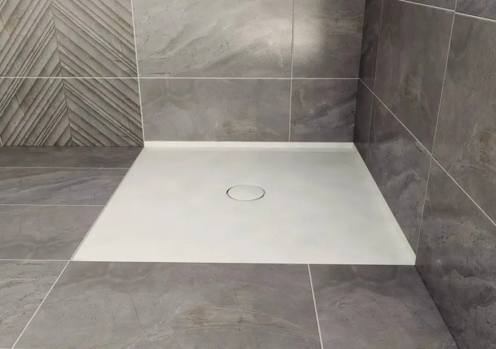 Lage Kosten Polysan Mirai vierkante douchebak 2 randen 100x100cm wit