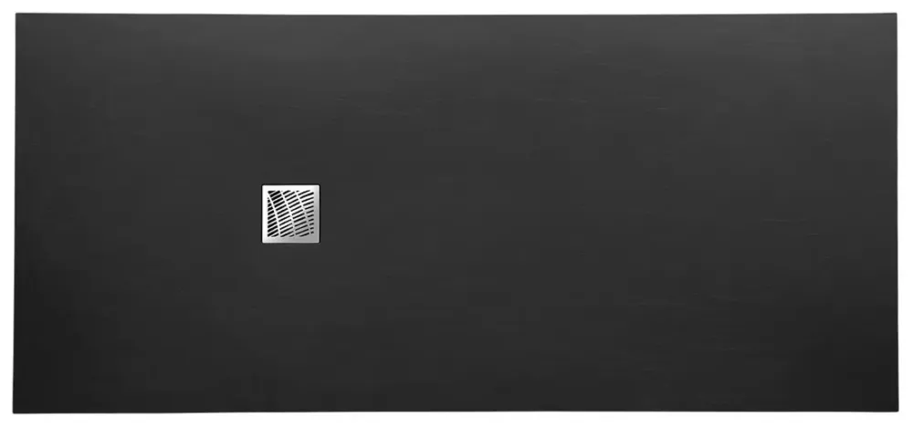 Favoriet Gelco Mitia rechthoekige douchebak stone-look 200x90cm zwart