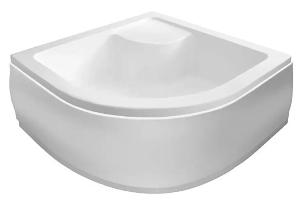 Dagaanbieding Aqualine Quadrant kwartronde douchebak diep 80x80cm wit