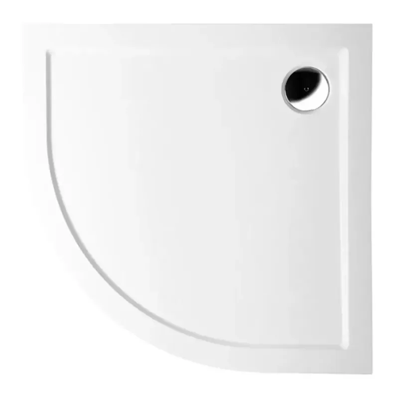 Seizoensaanbieding Polysan Sera kwartronde douchebak 100x100x4cm wit