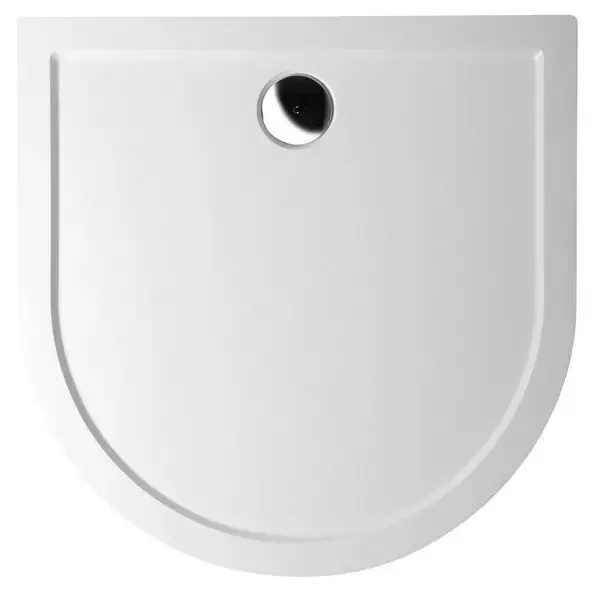 Polysan Isa halfronde douchebak 90x90cm wit Koop Vandaag