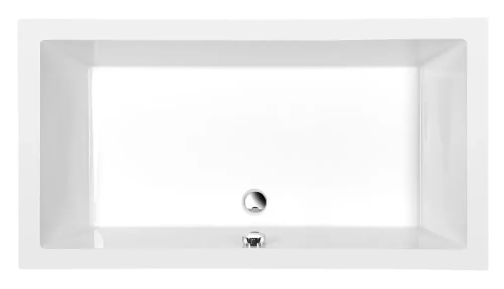 Polysan Deep rechthoekige douchebak met steun 160x75x26cm wit Bestseller