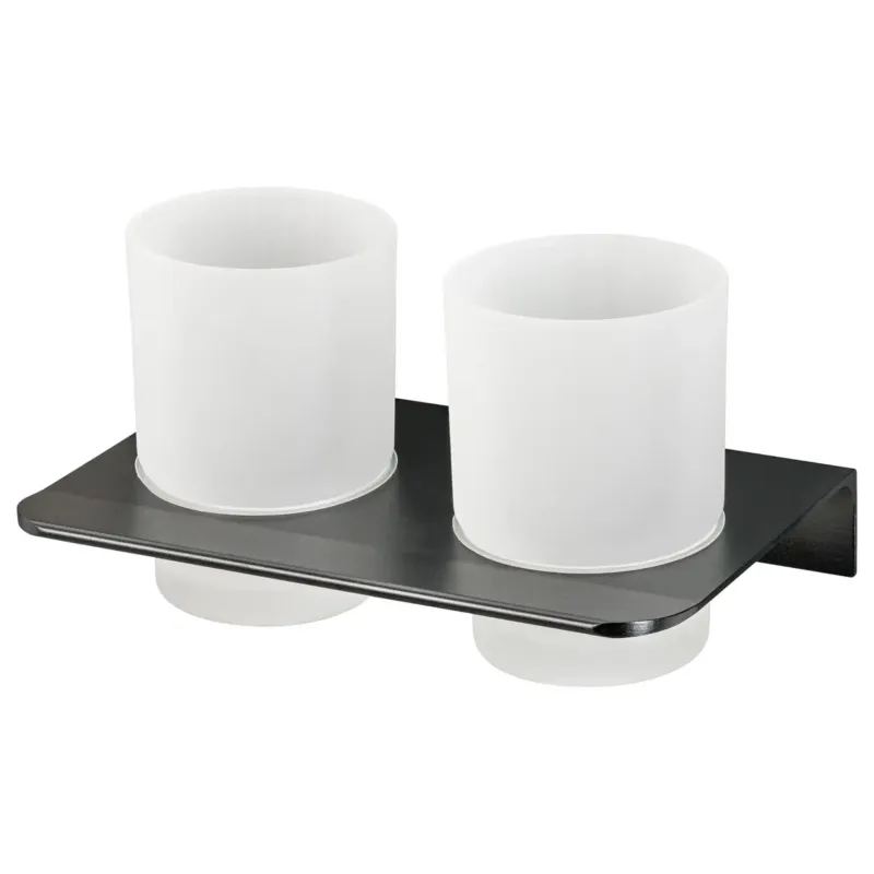 Shop Nu Haceka Redefine dubbele bekerhouder mat zwart