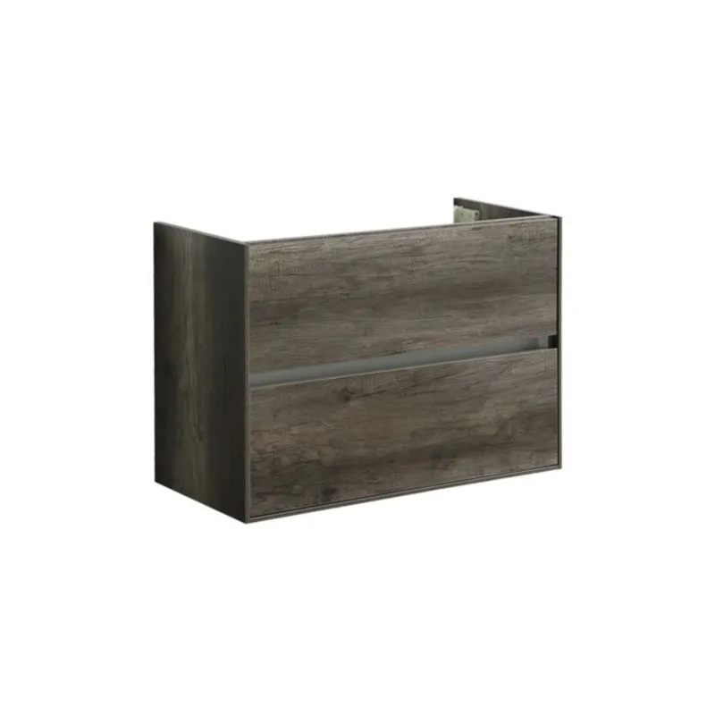 Koop Online Wastafelonderkast Sanilux Compact Greeploos Soft Close 80x38x56 Century Oak