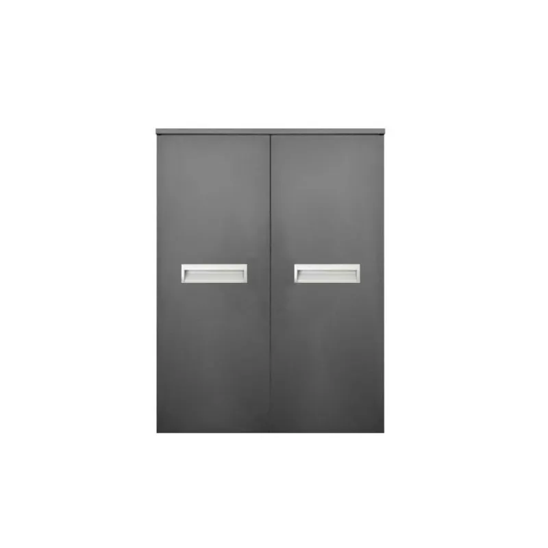 Favoriet Kolomkast Sanicare Q2/Q3/Q8 2-Deurs Soft-Closing Alu Greep 90x67x32 cm Antraciet