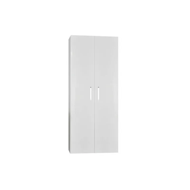 Snelle Levering Kolomkast Sanicare Q6/Q14 2-Deurs Soft-Closing Chromen Greep 160x67x32 cm Truffel