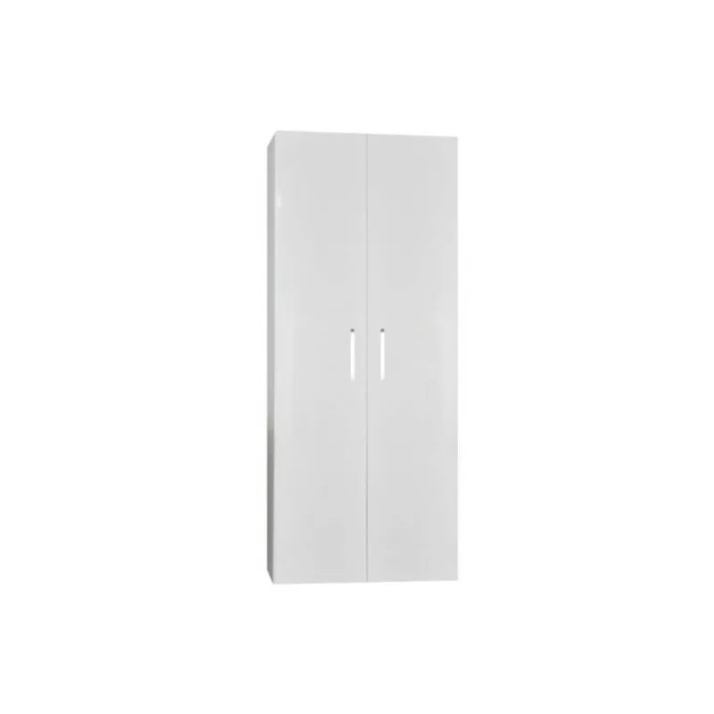Aanbieding Kolomkast Sanicare Q6/Q14 2-Deurs Soft-Closing Chromen Greep 160x67x32 cm Antraciet