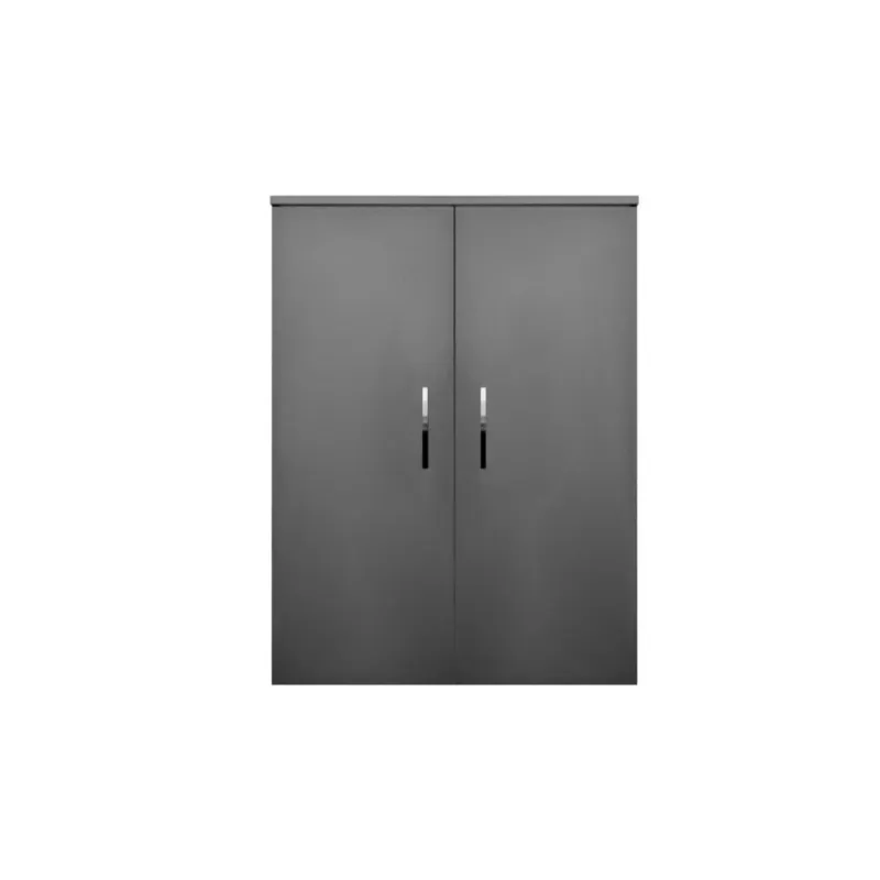 Kolomkast Sanicare Q6/Q14 2-Deurs Soft-Closing Chromen Greep 90x67x32 cm Antraciet Korting