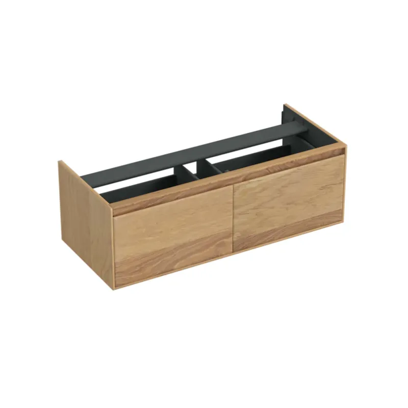 Onderkast Forzalaqua Reno 120x51x40 Cm 2 Lades Softclose Eiken Smoke Goedkoop