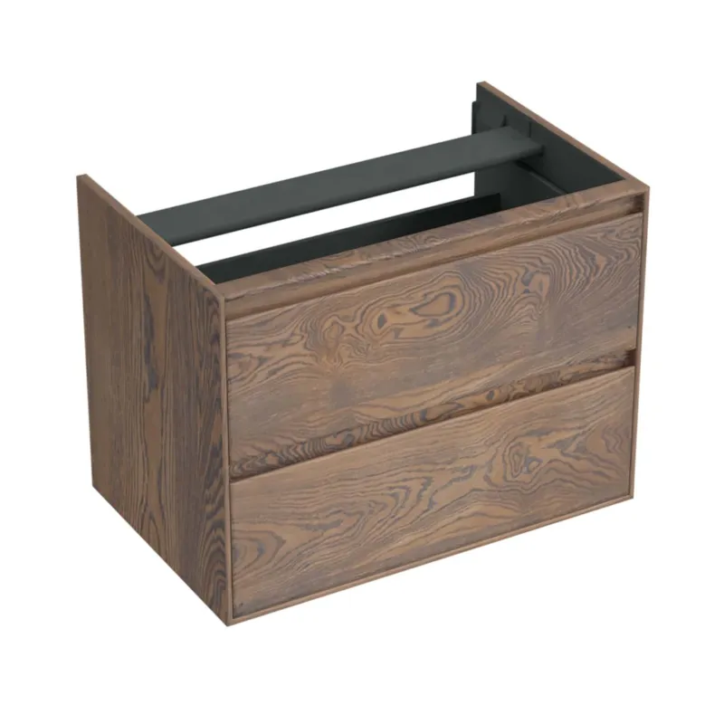 Voordeelprijs Onderkast Forzalaqua Reno 80x51x60 Cm 2 Lades Softclose Eiken Havanna
