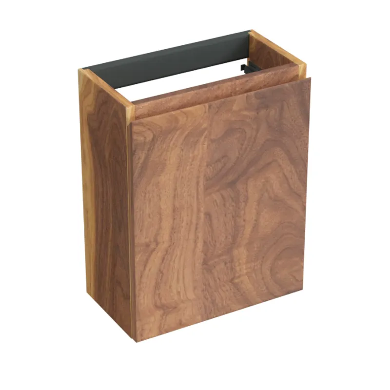 Fonteinkast Forzalaqua Siena 39.5x21.5x50 Cm 1 Deur Links Noten Pure Walnut Bestseller