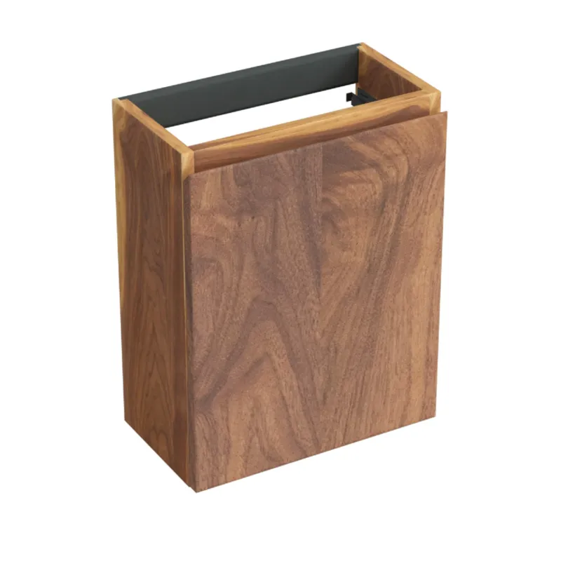 Fonteinkast Forzalaqua Siena 39.5x21.5x50 Cm 1 Deur Rechts Noten Pure Walnut Finale Uitverkoop