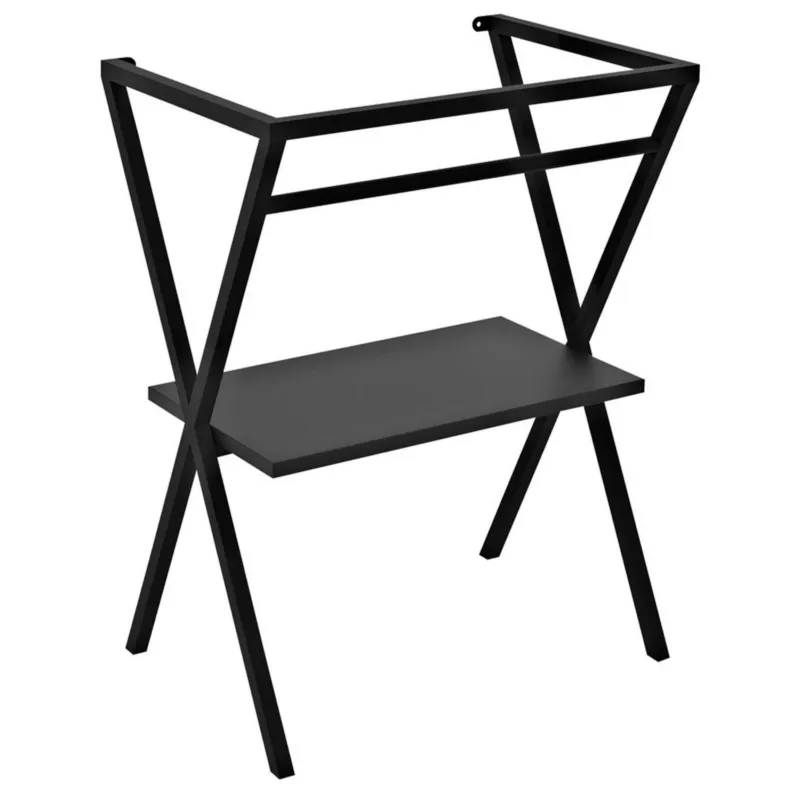 Lage Kosten Onderkast Sapho Ferro Voor Waskom 56.5x72x39 cm Mat Zwart