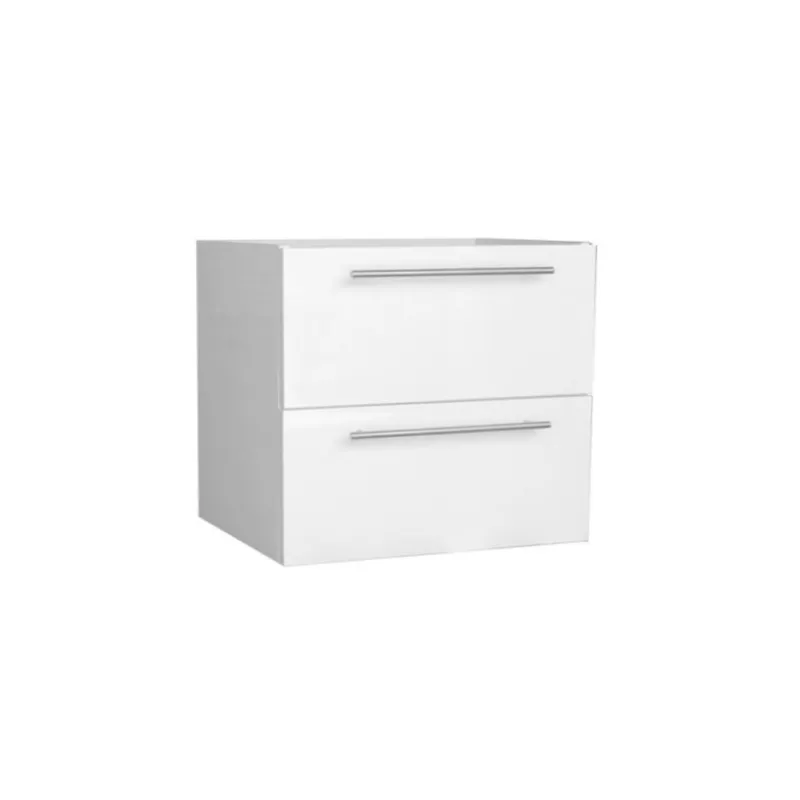 Wastafelonderkast Sanilux Compact Line Soft Close 60x38x50 Hoogglans Wit Betaalbaar