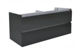 Wiesbaden Vision onderkast dubbel+4 laden 120x46 hoogglans grijs Express Levering