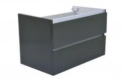 Wiesbaden Vision onderkast+2 laden 80x46 hoogglans grijs Premium
