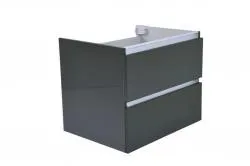 Exclusieve Aanbieding Wiesbaden Vision onderkast+2 laden 60x46 hoogglans grijs