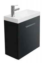 Beste Prijs Wiesbaden Emma fonteinkastje + wastafel 500x250x500 hoogglans grijs