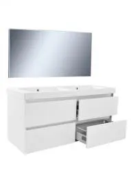 Wiesbaden Vision meubelset (incl. spiegel) 120 cm wit Hete Deal