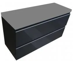 Wiesbaden onderkast 100cmx36cm zo.wastafel gl.grijs Koop Vandaag